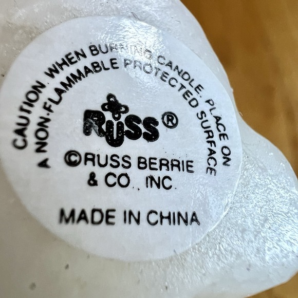 Lot Of 3 Easter Wax Candles Russ Berries Bunny Egg Carrots Rose‎ Vintage - Picture 6 of 10